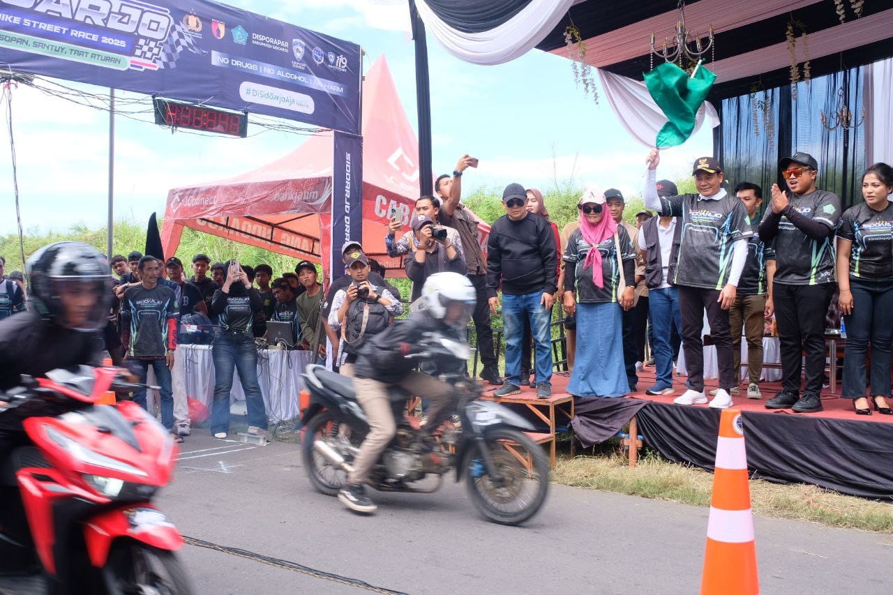 Bupati dan Wabup Sidoarjo Gelar Dragbike Street Race 2025, Berikan Wadah Pecinta Balap Motor di Sidoarjo