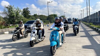 HUT ke 69 Penerbangan Angkatan Laut Bupati Subandi Ikut Meriahkan Scooter Riding