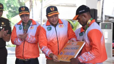 Atlet Porprov Jatim IX Dilepas Bupati dan Didoakan Kyai Untuk Rebut Medali