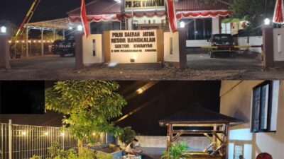 Semarak Hari Bhayangkara Ke 79, Polsek Kwanyar Ikuti Lomba Kebersihan Mako