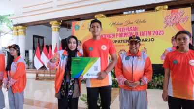 Kontingen Porprov IX Sidoarjo Gelombang II Diberangkatkan Wakil Bupati Mimik Idayana