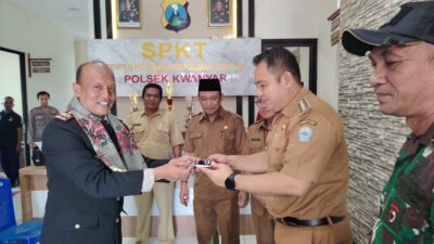 Foto : HUT Ke-79 Bhayangkara, Polsek Kwanyar Tasyakuran dan Potong Tumpeng