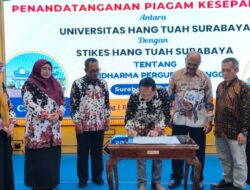 Universitas Hang Tuah dan STIKES Hang Tuah Surabaya Teken Penandatanganan Piagam Kesepahaman
