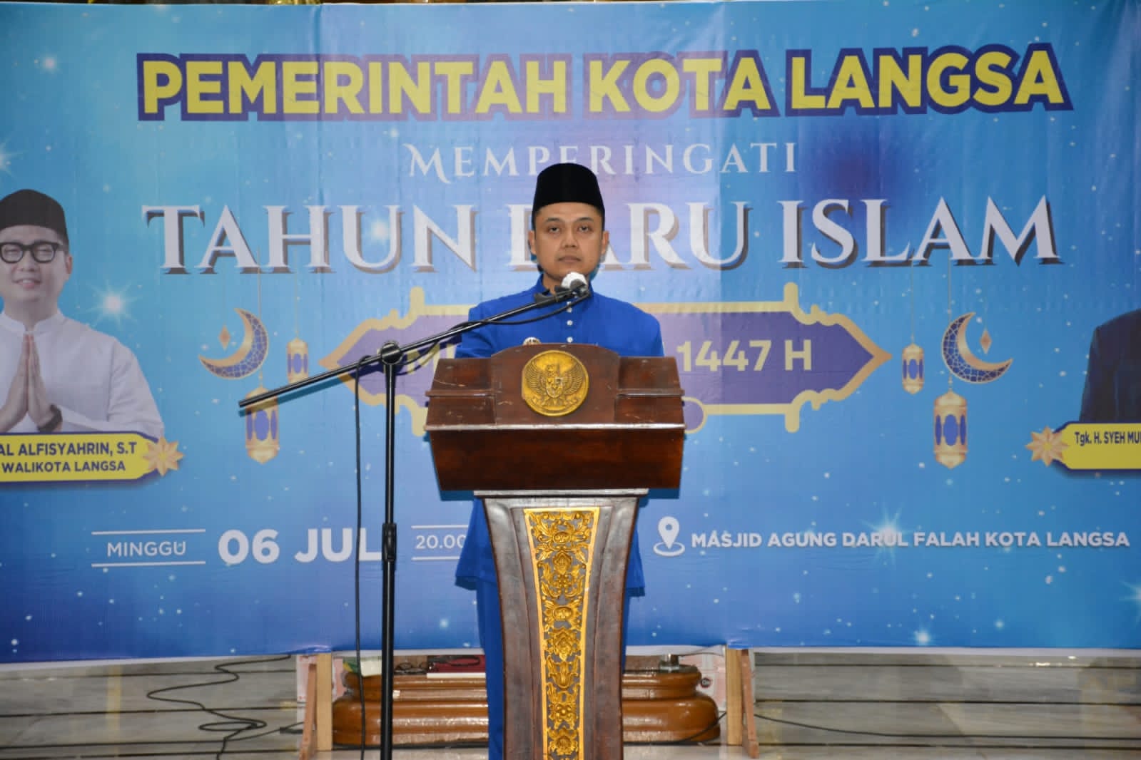 Pemko Langsa Gelar Tausiah Akbar Peringati Tahun Baru Islam 1 Muharram 1447 H.