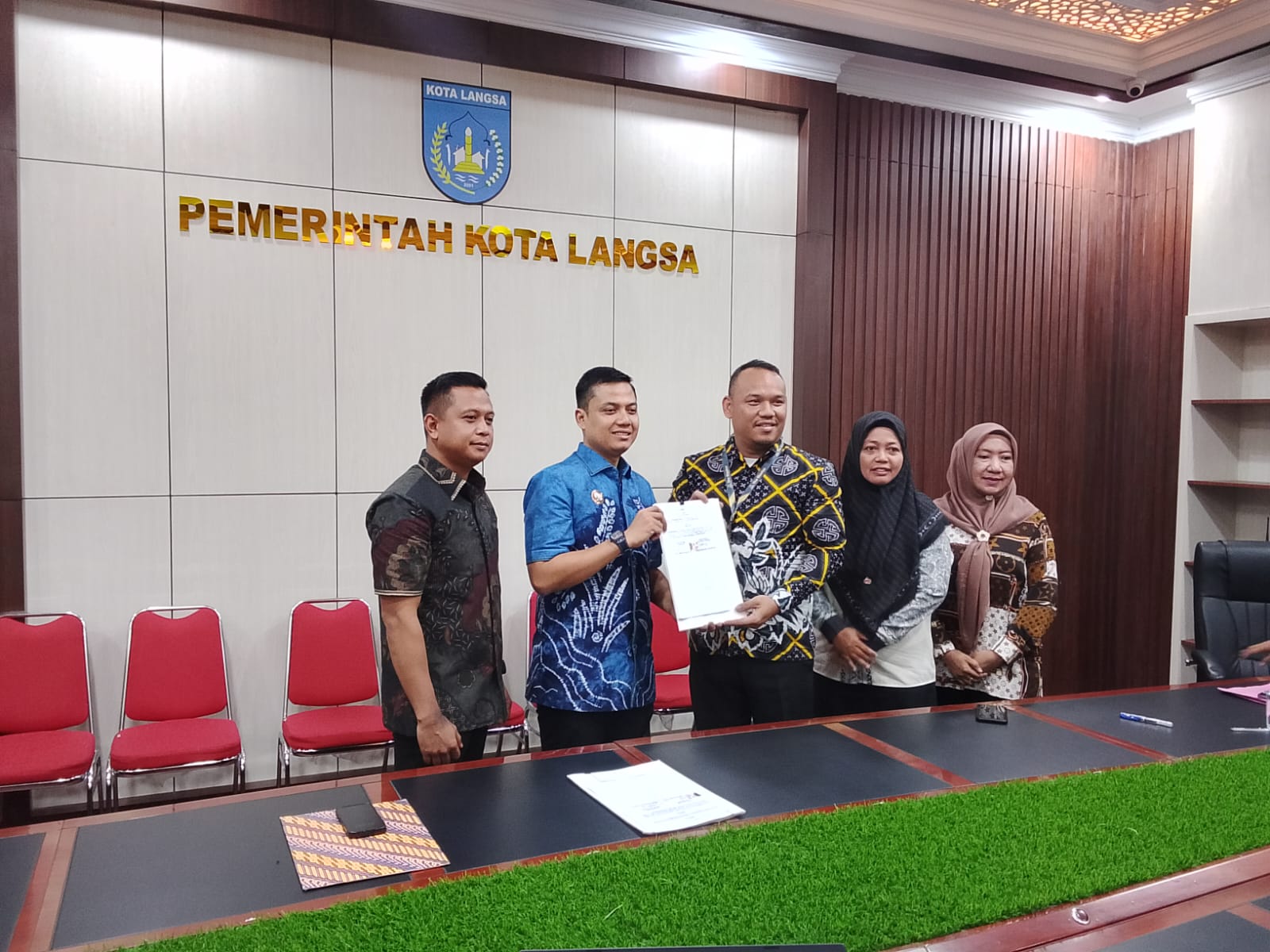 Keterangan Gambar: Pemko Langsa MOU Program Bimbingan dan Latihan Siswa Tamtama dan Bintara TNI AD