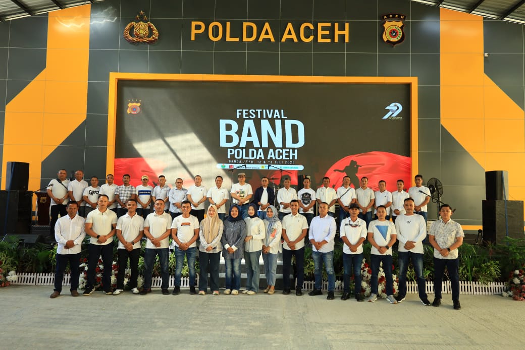 Keterangan Gambar: Kapolda Aceh Resmi Tutup Festival Band Hari Bhayangkara ke-79