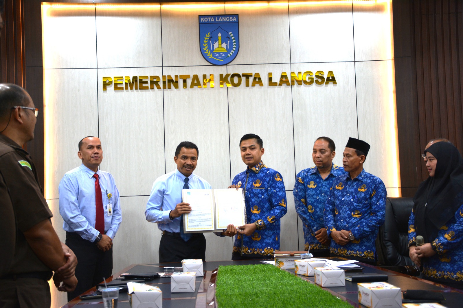 Keterangan Gambar: Pemko Langsa Laksanakan Penandatanganan Kerjasama Dengan Kejaksaan Negeri Langsa Bidang Perdata dan Tata Usaha Negara