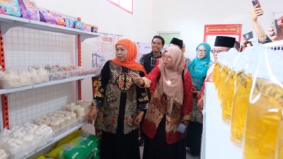Gubernur Jawa Timur Khofifah Indarparawansa Kunjungi Kesiapan Koperasi Merah Putih Desa Kupang Jabon