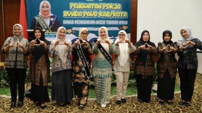 Keterangan Gambar: Ikuti Rakor Pokja Se -Aceh, Bunda Paud Aceh 