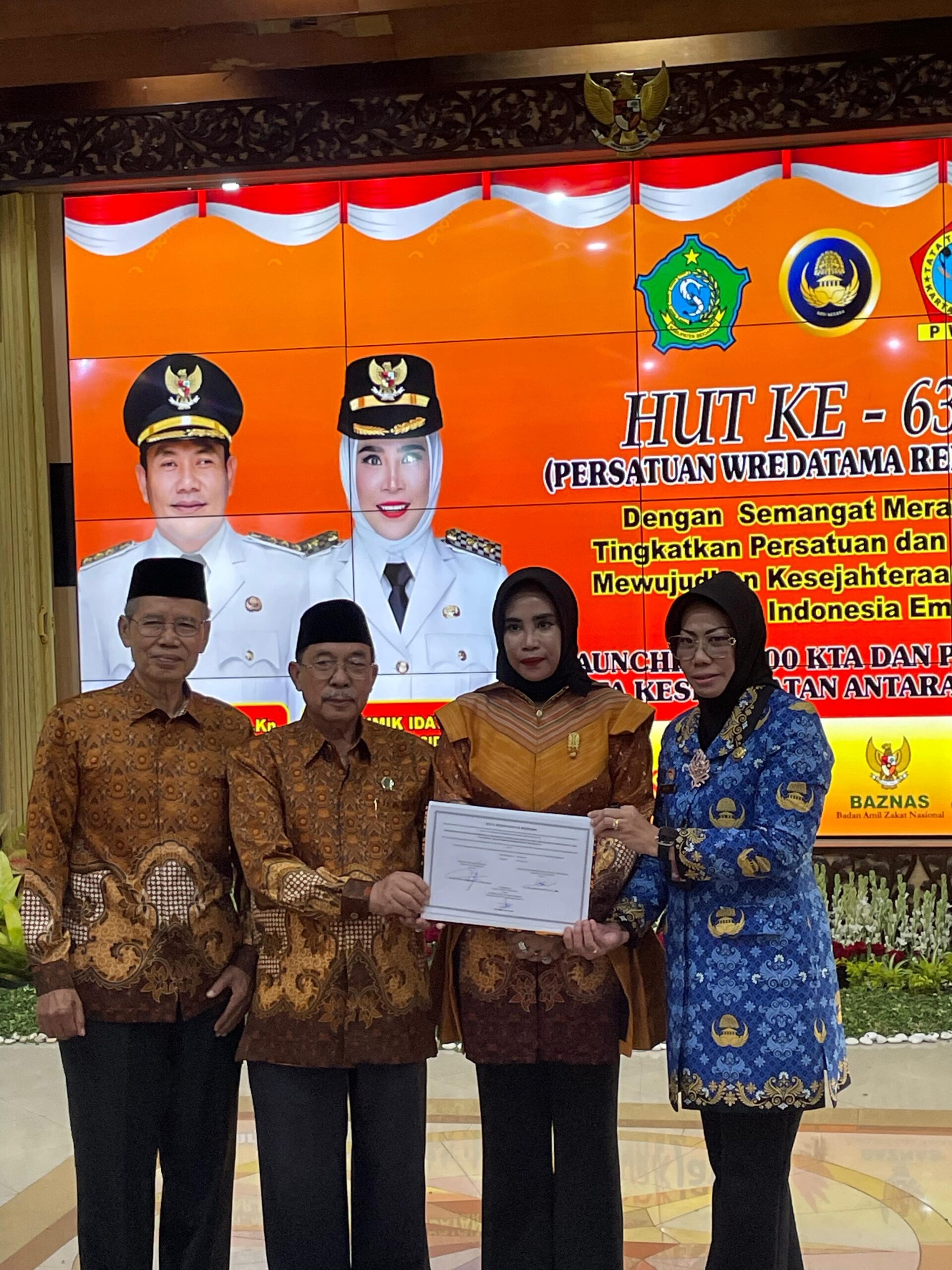 Hadiri HUT ke-63 PWRI, Wabup Mimik Apresiasi dan Ajak PWRI Aktif Kontribusi Pembangunan Sidoarjo