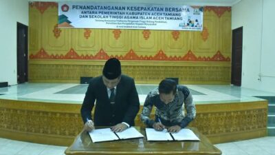 Keterangan Gambar: Pemkab Aceh Tamiang - STAI Aceh Tamiang Sepakat Majukan Pendidikan