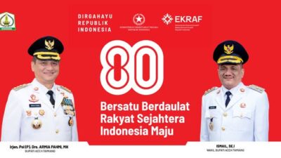 Keterangan Gambar: Keterangan Gambar: Bupati Aceh Tamiang Ajak Warga Kibarkan Bendera Merah Putih