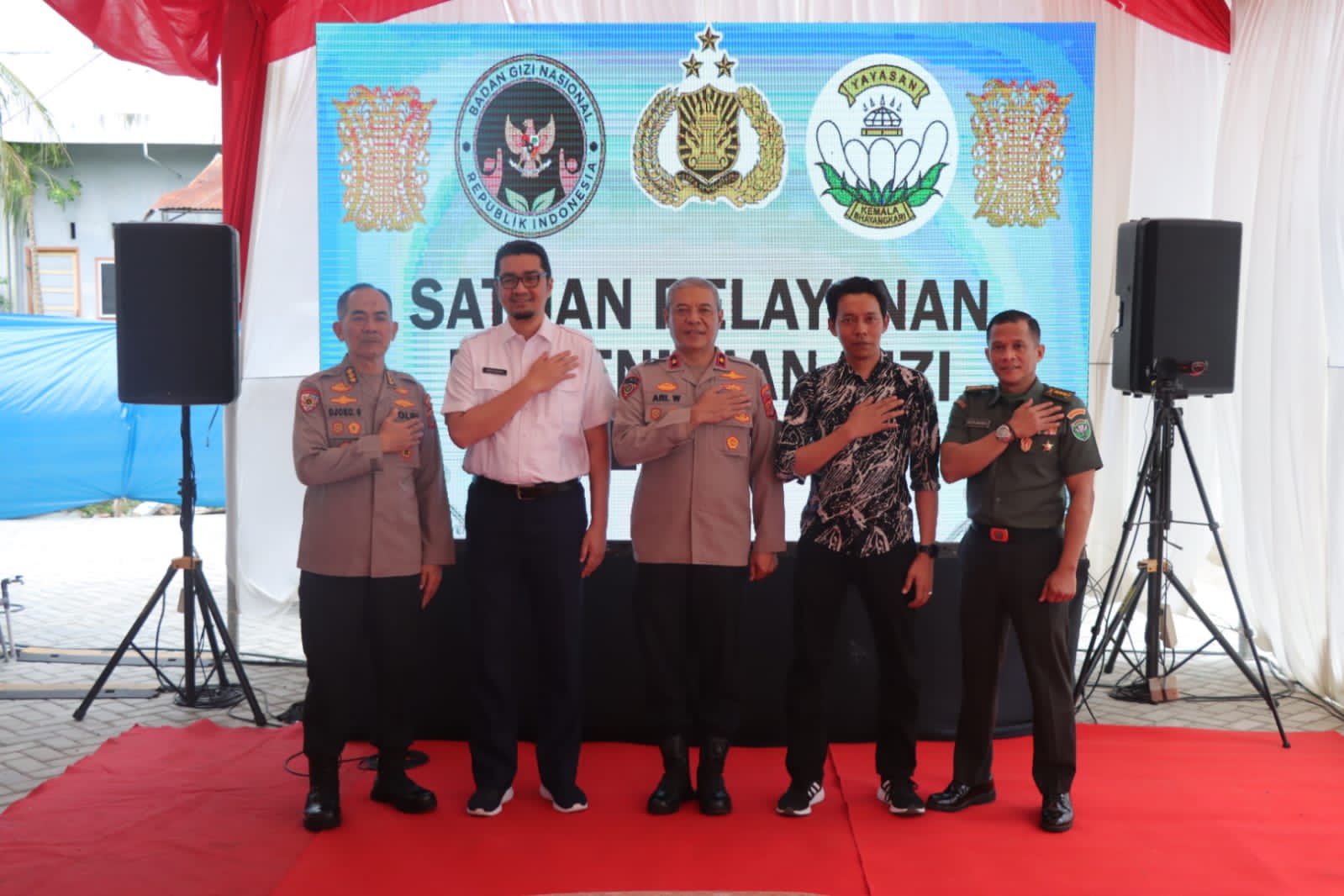 Keterangan Gambar: Brigjen Ari Wahyu Widodo Tinjau Pembangunan SPPG ke-2 Polda Aceh