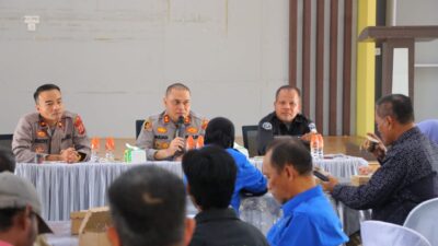 Keterangan Gambar: Kapolres Aceh Tamiang Coffe Morning Bersama Insan Pers