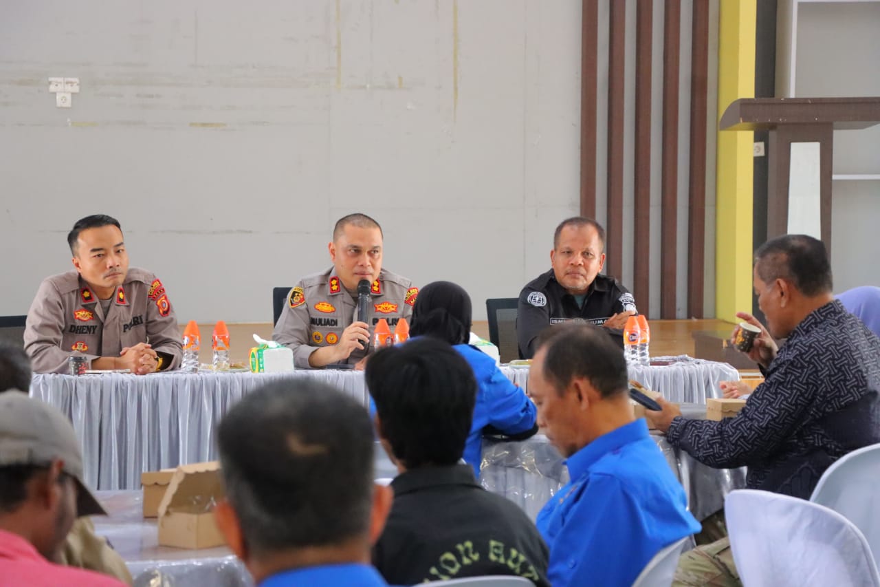 Keterangan Gambar: Kapolres Aceh Tamiang Coffe Morning Bersama Insan Pers