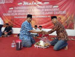 Warga RT 03 RW 06 Gelar Malam Tasyakuran HUT ke-80 Kemerdekaan RI