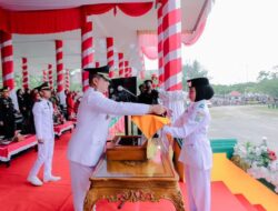 Bupati Aceh Tamiang Inspektur Upacara Memperingati HUT RI Ke-80
