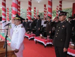 Wakil Bupati Aceh Tamiang Inspektur Upacara Penurunan Bendera Merah Putih HUT RI Ke -80