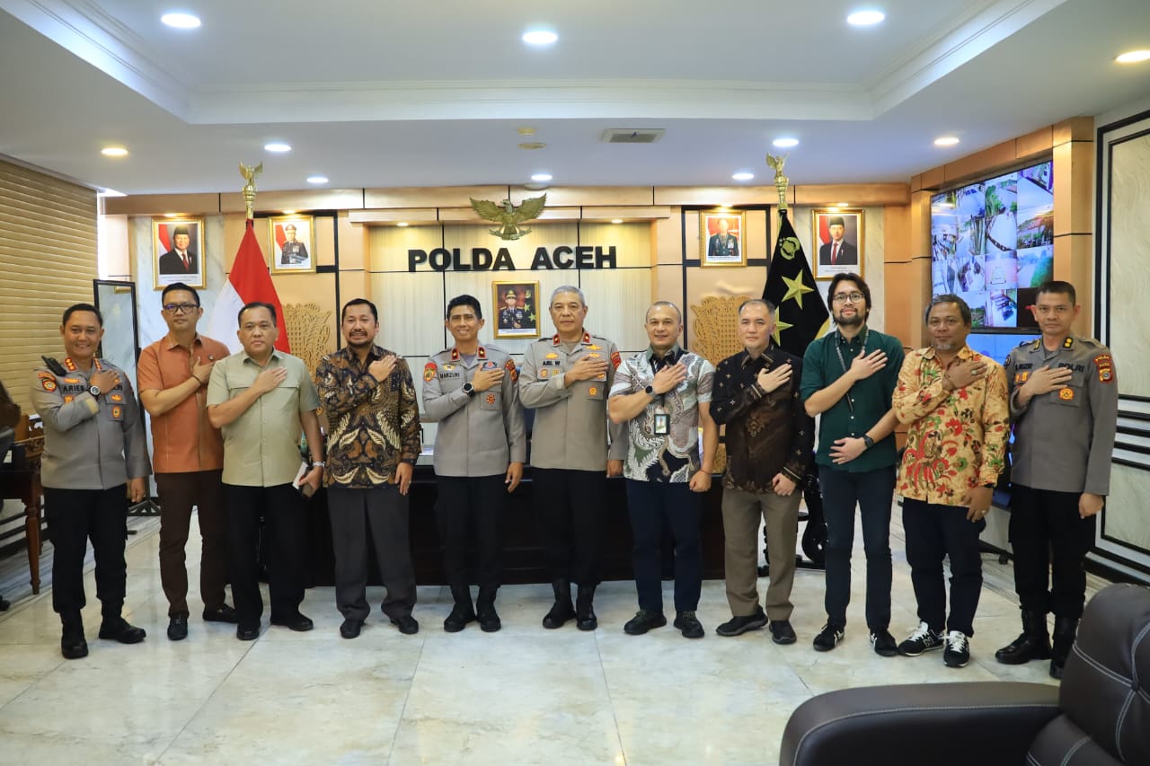 Keterangan Gambar: Kapolda Aceh Brigjen Pol Marzuki Ali Basyah, didampingi Wakapolda Brigjen Pol Ari Wahyu Widodo beserta beberapa pejabat utama