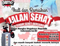 Perayaan HUT RI ke 80, Pemerintah Desa Banyubunih Adakan Jalan Sehat