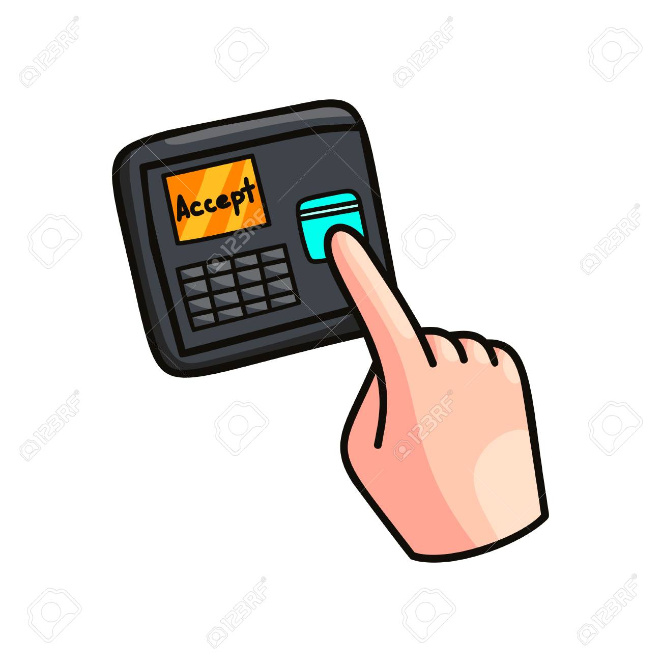 Gambar ilustrasi fingerprint