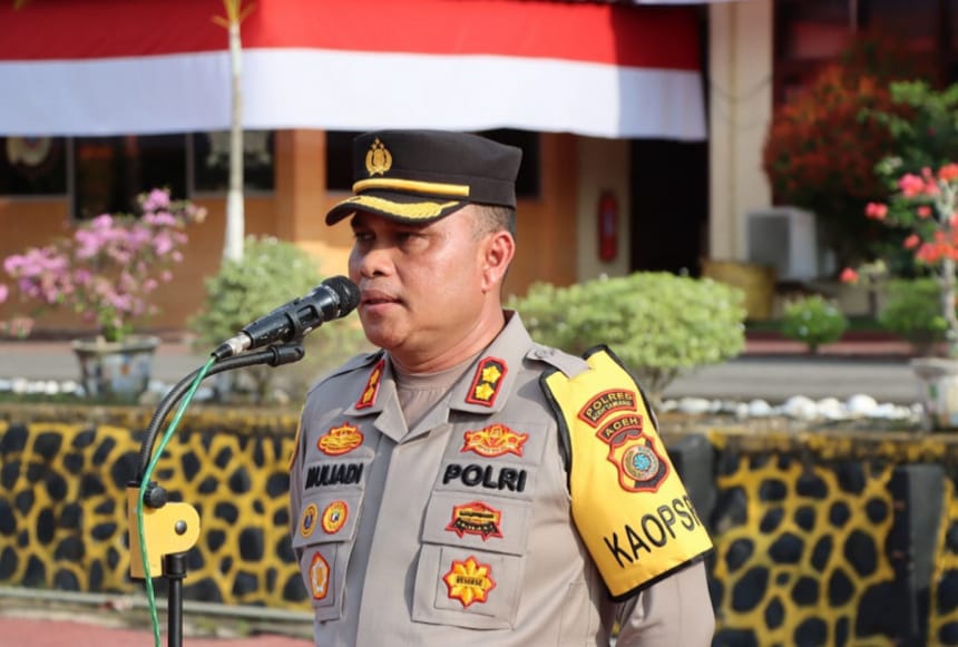 Keterangan Gambar: Kapolres Aceh Tamiang AKBP Muliadi