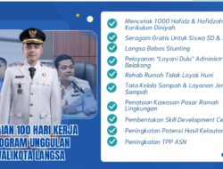 Capaian 100 Hari Kerja dan Realiasasi 22 Program Langsa Juara