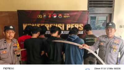 Polres Tanjung Perak Amankan Remaja Kelompok Gangster SSTB dan All Star yang Terlibat Bentrokan di Kalilom Lor Surabaya
