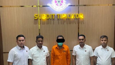 Keterangan Gambar: Penyidik Subdit Tipidkor Ditreskrimsus Polda Aceh resmi menahan tersangka kasus korupsi