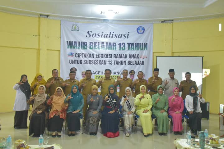 Bunda PAUD Aceh Tamiang, Ny. Yuyun Armia menegaskan, program Wajib Belajar 13 Tahun