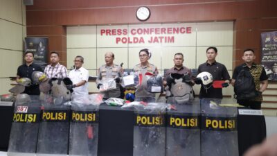 Kerugian Capai Rp 256 Miliar, Polda Jatim Ungkap Ratusan Pelaku Aksi Anarkis di 10 Kota