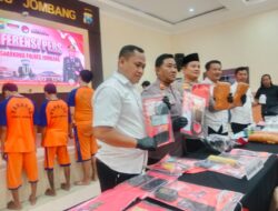 Pengedar Ganja Lintas Medan Dibekuk Satreskoba Polres Jombang, 5 Kg Ganja Berhasil Diamankan 