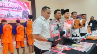 Pengedar Ganja Lintas Medan Dibekuk Satreskoba Polres Jombang, 5 Kg Ganja Berhasil Diamankan 