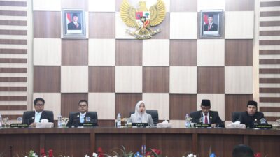 Walikota Langsa Jeffry Sentana S Putra, SE, Wakil Walikota Langsa Muhammad Haikal Alfisyahrin, ST, Ketua DPRK Langsa Melvita Sari, SAB, Wakil Ketua dan Anggota DPRK Langsa