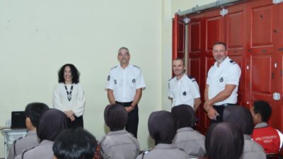 Sekolah Polisi Wanita (Sepolwan) Lemdiklat Polri menerima kunjungan kehormatan dari delegasi Kepolisian Prancis