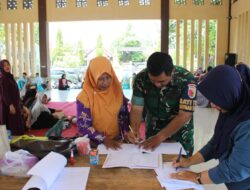 Satgas TMMD ke-126 Kodim 0816/Sidoarjo Dukung Kesehatan Warga Lewat Pendampingan Posyandu di Desa Kedondong