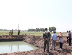 Satgas TMMD ke-126 Kodim 0816/Sidoarjo Bersama Dinas Perikanan Tinjau Kolam Ikan di Desa Kedondong