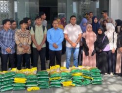 Polda Aceh Salurkan Bantuan Beras untuk Mahasiswa UIN Ar-Raniry