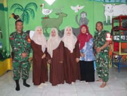 Cinta Tanah Air Anak Usia Dini, Sentuhan Humanis Satgas TMMD di TK Kedondong