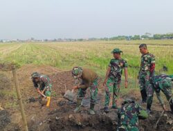 Wujud Kemanunggalan: Satgas TMMD 126 dan Warga Gotong Royong Hadirkan Sumber Air di Desa Kedondong