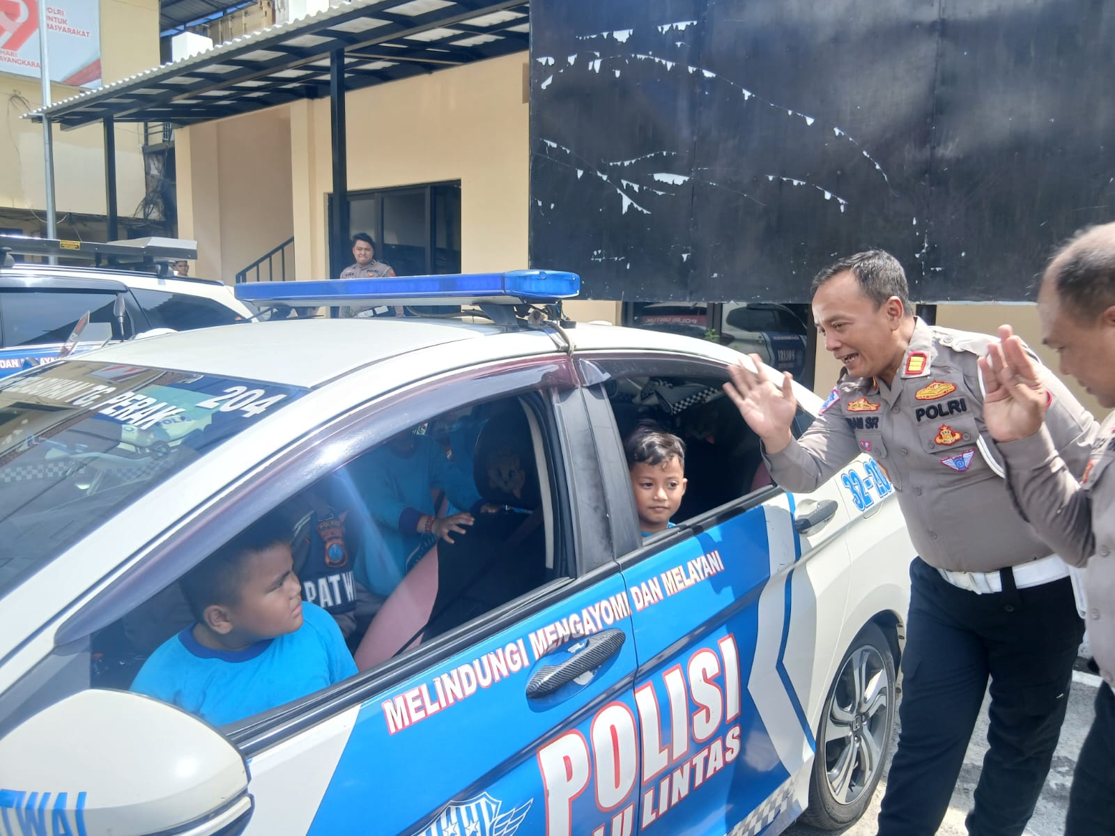 Ratusan anak usia dini itu hadir dengan antusias untuk mengikuti kegiatan Polisi Sahabat Anak