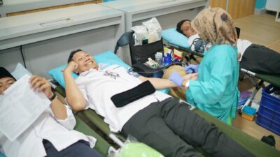 Aksi Donor Darah di PLN UP3 Sidoarjo Jadi Cermin Semangat Sumpah Pemuda di Momentum HLN ke-80
