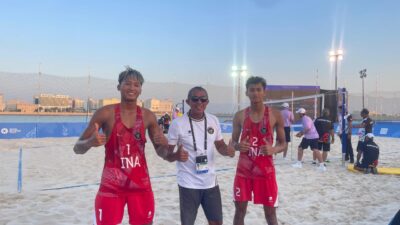 Timnas Bola Voli Pantai Indonesia Sabet Medali Perunggu di Ajang Asian Youth Games 3rd 2025 Bahrain, Atlet dan Pelatihnya Asal Sidoarjo
