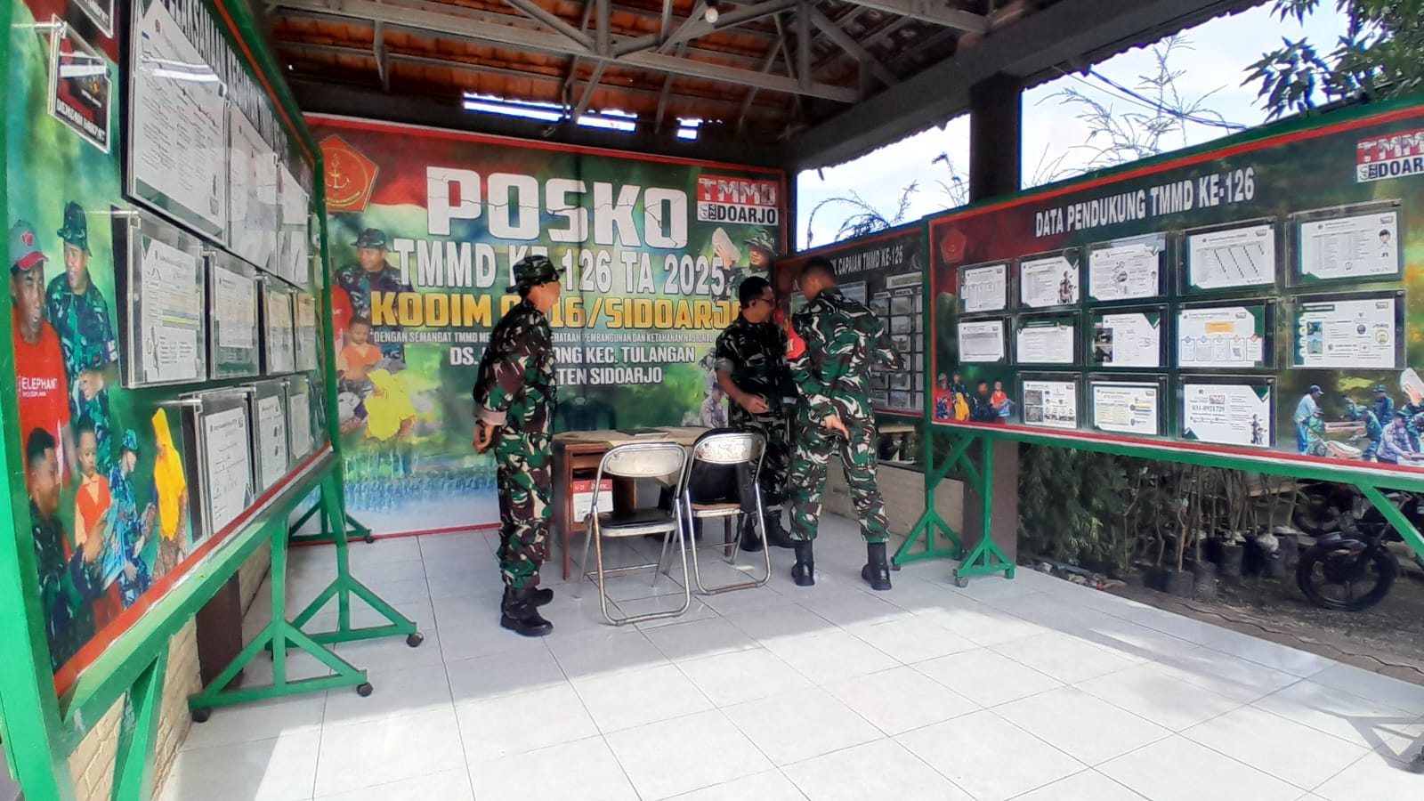 Pastikan Progres, Pabandya Bakti TNI Siterdam V/Brawijaya Tinjau Pelaksanaan TMMD ke-126 di Desa Kedondong