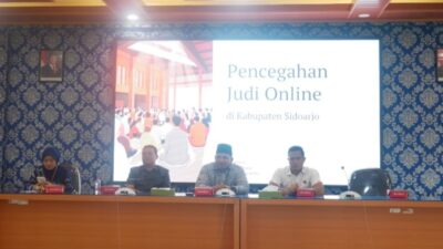Pemerintah Kabupaten Sidoarjo melalui Dinas Kominfo Sidoarjo menggelar Deklarasi dan Sosialisasi Pencegahan Anti Judi Online