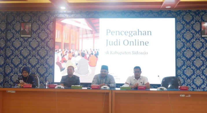 Pemerintah Kabupaten Sidoarjo melalui Dinas Kominfo Sidoarjo menggelar Deklarasi dan Sosialisasi Pencegahan Anti Judi Online