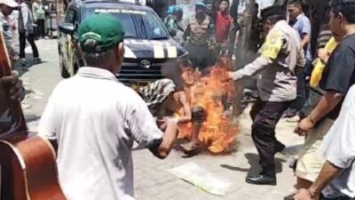 Maling Motor di Jojoran Terbakar