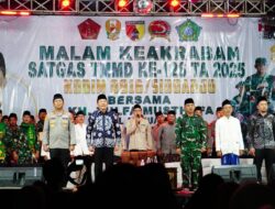 Bupati Sidoarjo Hadiri Pengajian dan Malam Keakraban Satgas TMMD ke-126