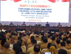 Hadiri Rakor Forkopimda Jatim, Bupati H.Subandi Perkuat Kolaborasi Wujudkan Kesejahteraan Sidoarjo