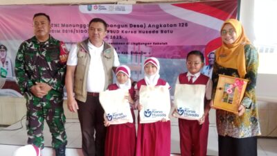 Tingkatkan Kesiapsiagaan, Satgas TMMD ke-126 Sidoarjo dan RSUD Karsa Husada Batu Ajarkan Pertolongan Pertama di SDN Kedondong 1